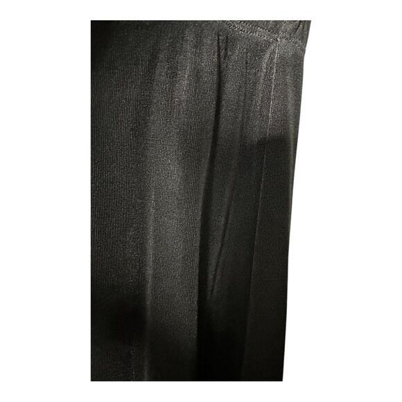 Chico's Travelers Black Liquid Wide Leg Pull On Pants Elastic 3  X large short - Picture 2 of 7